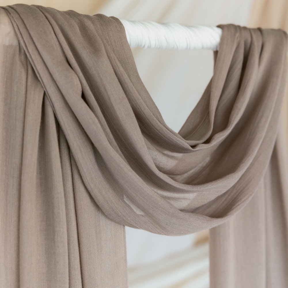 Vela scarves truffle mushroom light hijab